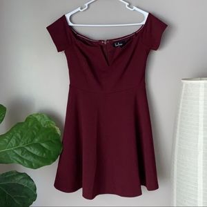 Lulu's dress size medium maroon/burgundy/wine